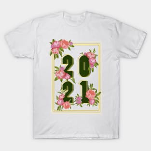 2021 Peony Flowers T-Shirt